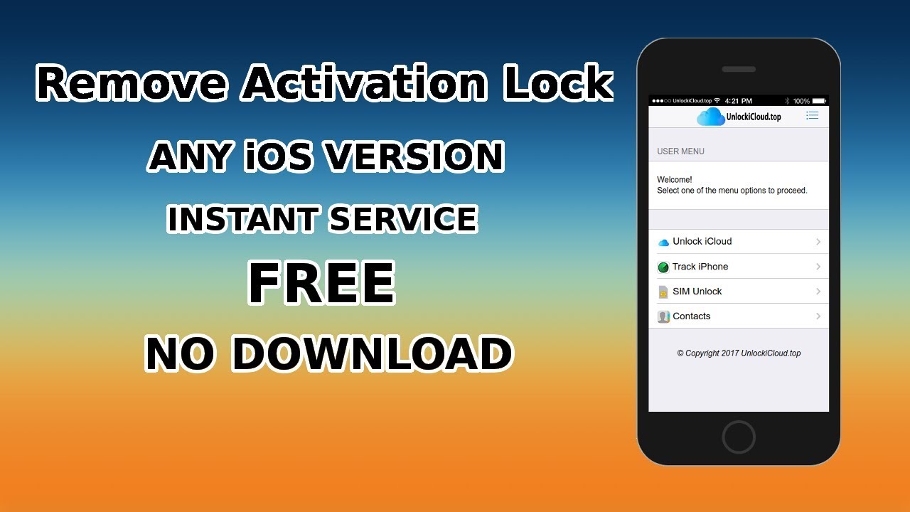 remove icloud by using imei